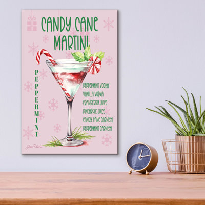 «Holiday Drinks D» par Jean Plout, art mural en verre acrylique