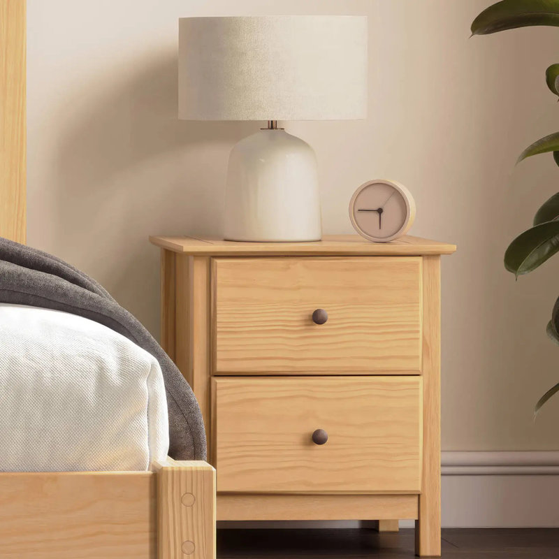 Shaker 20'' W Solid Wood Nightstand, Natural
