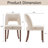 Upholstered Side Dining Chairs with Wood Legs Set of 6-391711104