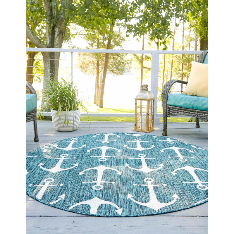 Tapis d'extérieur Ayton, Rond 10 pi