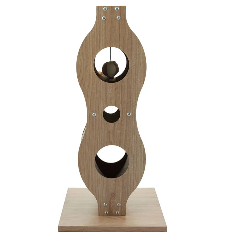 @Pet Empire Cat Scratching Post Brown 30 x 30 x 61.5 cm