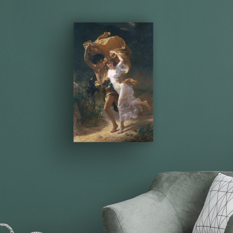 «The Storm 1880» par Pierre Auguste Cot - impression sur toile tendue, H 19 po x l 12 po x P 2 po