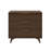 3 Drawer 37" W Solid Wood Dresser with Metal Pulls-1281565580