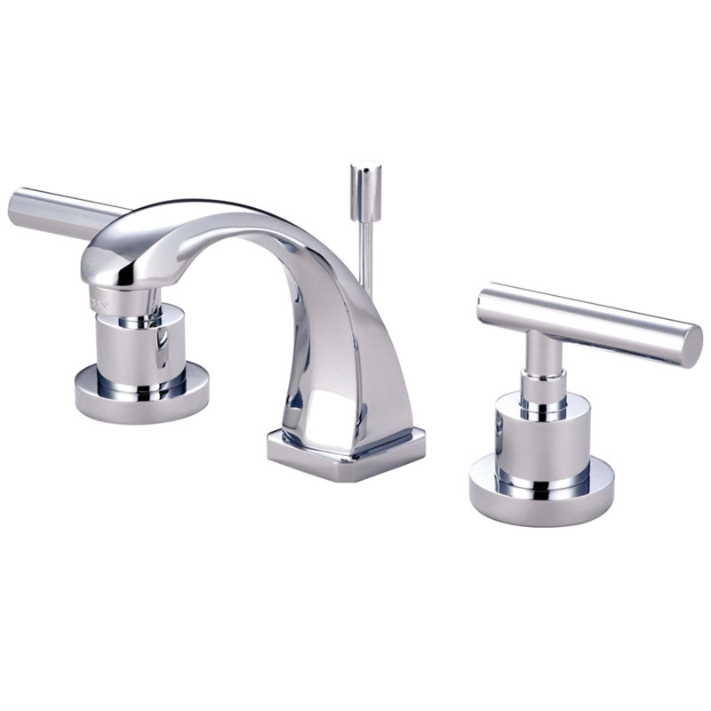 Sydney Widespread Bathroom Faucet with Drain Assembly, Polished Chrome