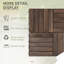 Carreau de terrasse 11,76 "x 11,76" en bois brun