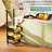 4-Tier Kitchen Snack Cart with Wheels - Upgraded wider and thicker, Multi-Purpose Rolling Storage Cart for-113882375