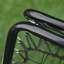 HOMCOM Metal Football Net