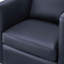 Fauteuil demi-tonneau pivotant en similicuir-1263490517