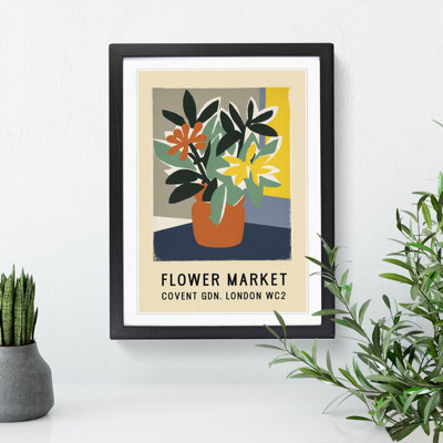 Covent Garden Flower Market Exhibition No.5 - Framed Print