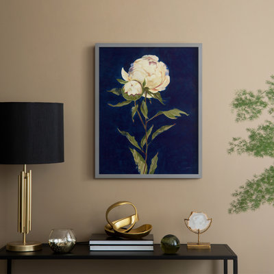 Impression encadrée «PRETTY AS A PEONY II» - bois massif