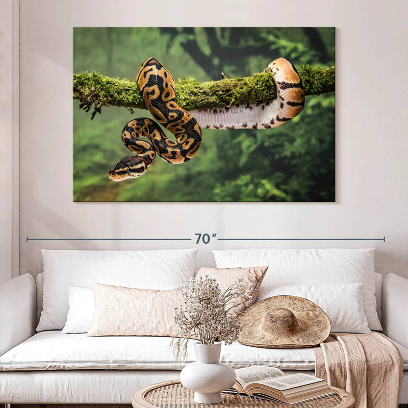 Python On Branch, 34" H x 51" W