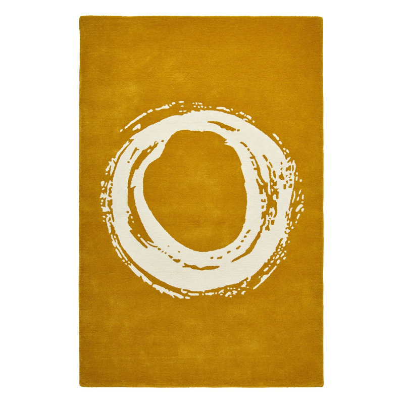 Arnesh area rug Hand Tufted Rectangle Ochre, Rectangle 150 x 230cm