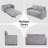 Deymi 64.2" Sleeper Sofa sofa bed-1592772675