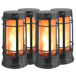 Fox Flame Solar Dock Lantern - Pack of 4