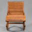 Chaise berçante en bois massif