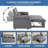 Zerrick 55'' Velvet Sleeper Sofa