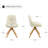 Swivel Fabric Upholstered Office Chair With Solid Wood Base-492632890