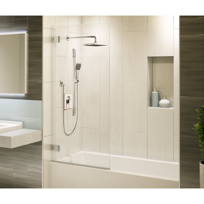 Quadrato All-In-One Kit with Rough in-Valve, Polished Chrome