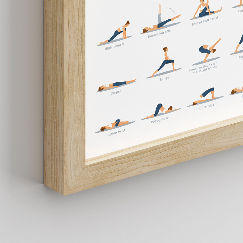 «Complétez le tableau de poses de yoga 40 positions de yoga essentielles pour les débutants et les experts en petit décor»