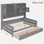 Lit de jour tout-en-un en bois avec 2 tiroirs, armoires et tablettes-1643171032-1643171033