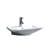 Modern Ceramic Rectangular Vessel Bathroom Sink with Overflow