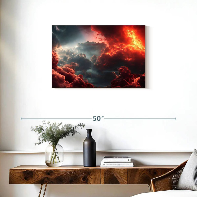 Final Battle Between Hell And Heaven VII, 20" H x 30" W