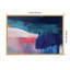«Blue Current No. 2» par Amy Lighthall, reproduction d'art sur toile encadrée