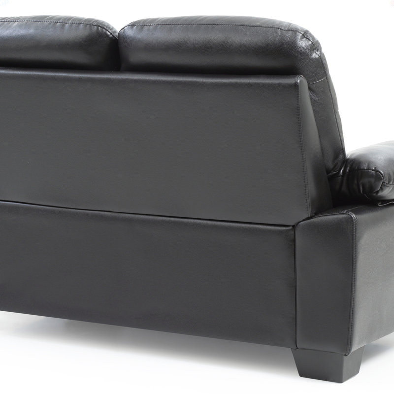 Causeuse pour salon Glory Furniture Marta G674-L, Noir