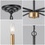 Lustre classique / traditionnel à 2 niveaux de style Velleda-2140444957
