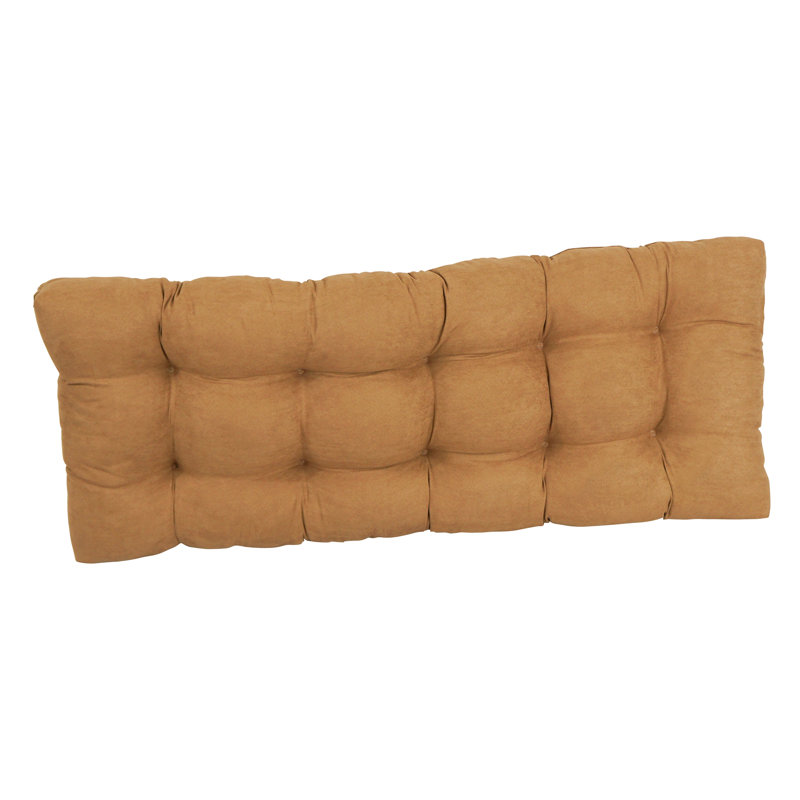 Coussin de siège en microsuède pour l'intérieur, Chameau, L 60 po x P 19 po