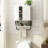 Over The Toilet Storage Cabinet with Adjustable Shelf and Towel Bar-485542388