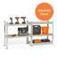 90cm W Steel Height -Adjustable Shelving Unit