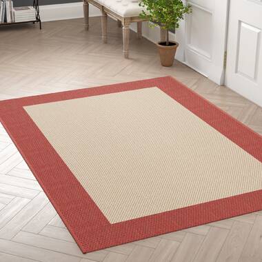 Sezis Black/Beige Indoor / Outdoor Area Rug Breakwater Bay Rug Size: Rectangle 8' x 10