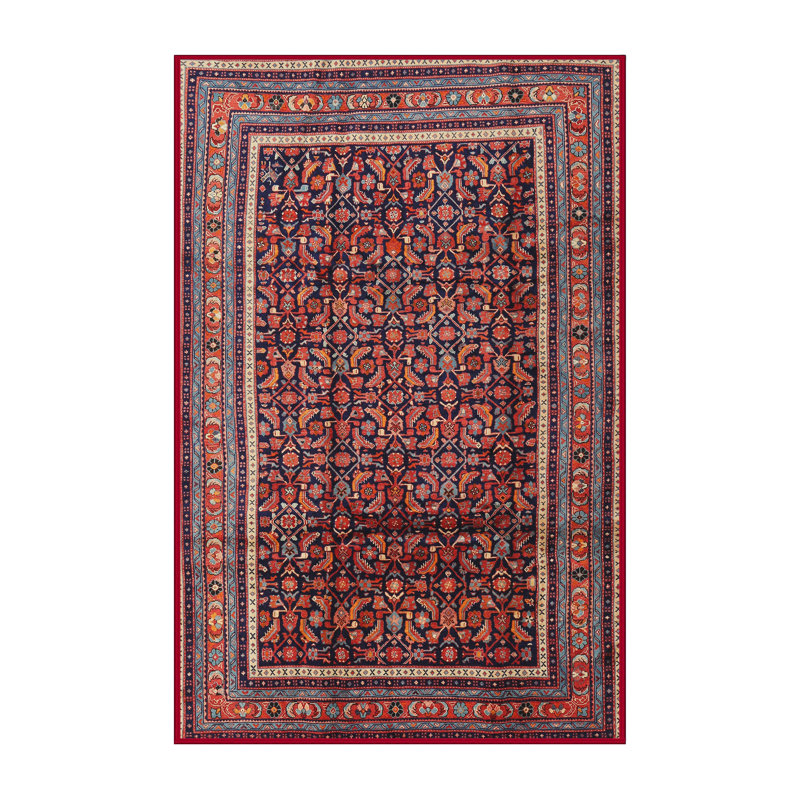 Tapis oriental orange / mauve / rouge, Rectangle 7 pi x 10 pi