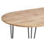 CAVELL Oval Metal Base Dining Table