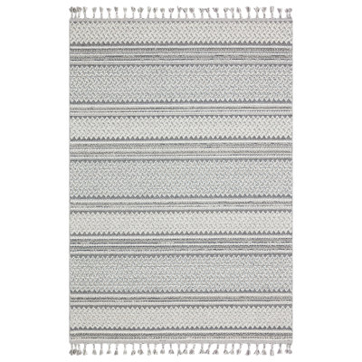Tapis gris / ivoire Castaneda