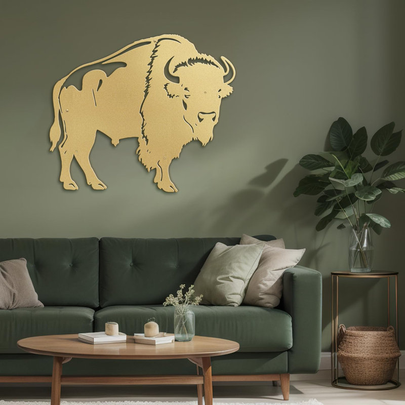 Wall Decor Metal, Gold, 20" H x 30" W x 0.05" D