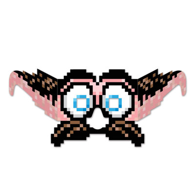 8-yeux moustache et yeux yeux