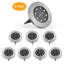 Ensemble de puits de lumière à DEL en chrome à énergie solaire-80782283-80782280