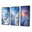 «Winter Snowy Peaks», 3 pièces sur toile-1475124105-1475124104