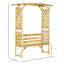 Banc de jardin Outsunny avec arche et pergola