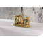 Kingston Brass Millennium Two-Handle 3-Hole Deck Mount 4" Centerset Bathroom Faucet with Plastic Pop-Up-25314380