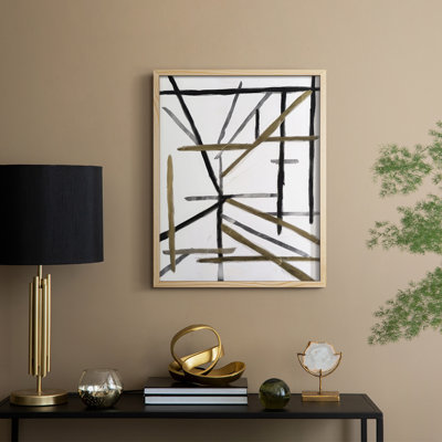 Edifice I Framed Print - Solid Wood