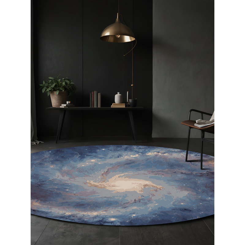 Tapis gris soyeux et moelleux, Rectangle 7 pi x 10 pi