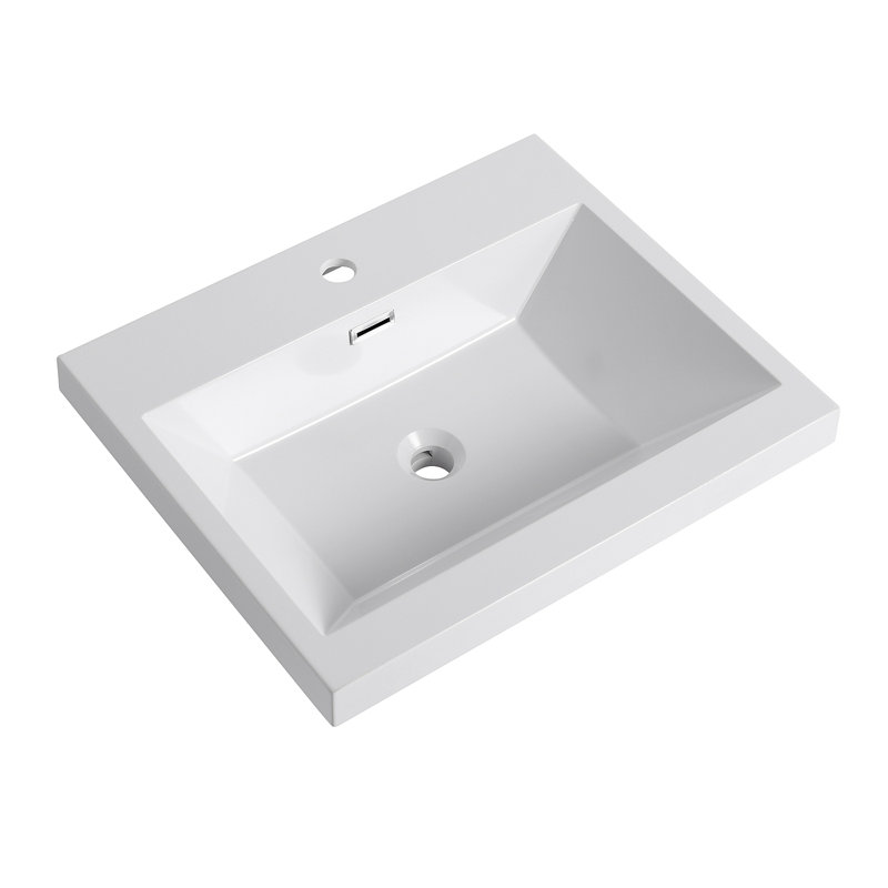 24" Bathroom  Resin Sink