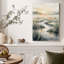 «Winding River and Tall Grass in Aquarelle», art mural sur toile-629389531