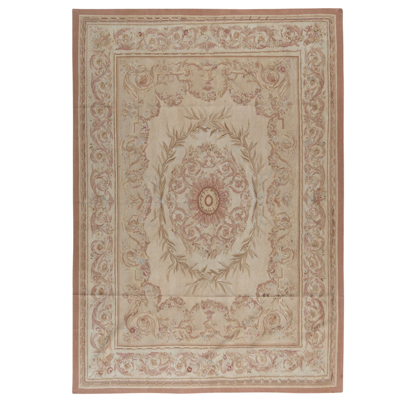 Hand Knotted Wool Area Rug in Multi