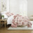 Quilt Set- Lightweight - All Season Quilted Coverlet - Distressed Bouquet-105628187-105628192