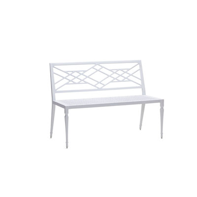 Tuoro By Alexa Hampton Aluminum Outdoor Bench by Woodard