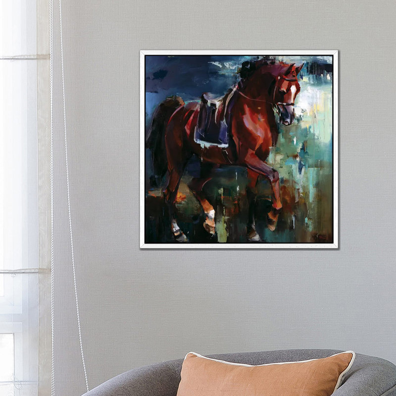 Inversion by Tatyana Yabloed - Painting on Canvas, White Floater Framed, 66.04cm H x 66.04cm W x 3.81cm D